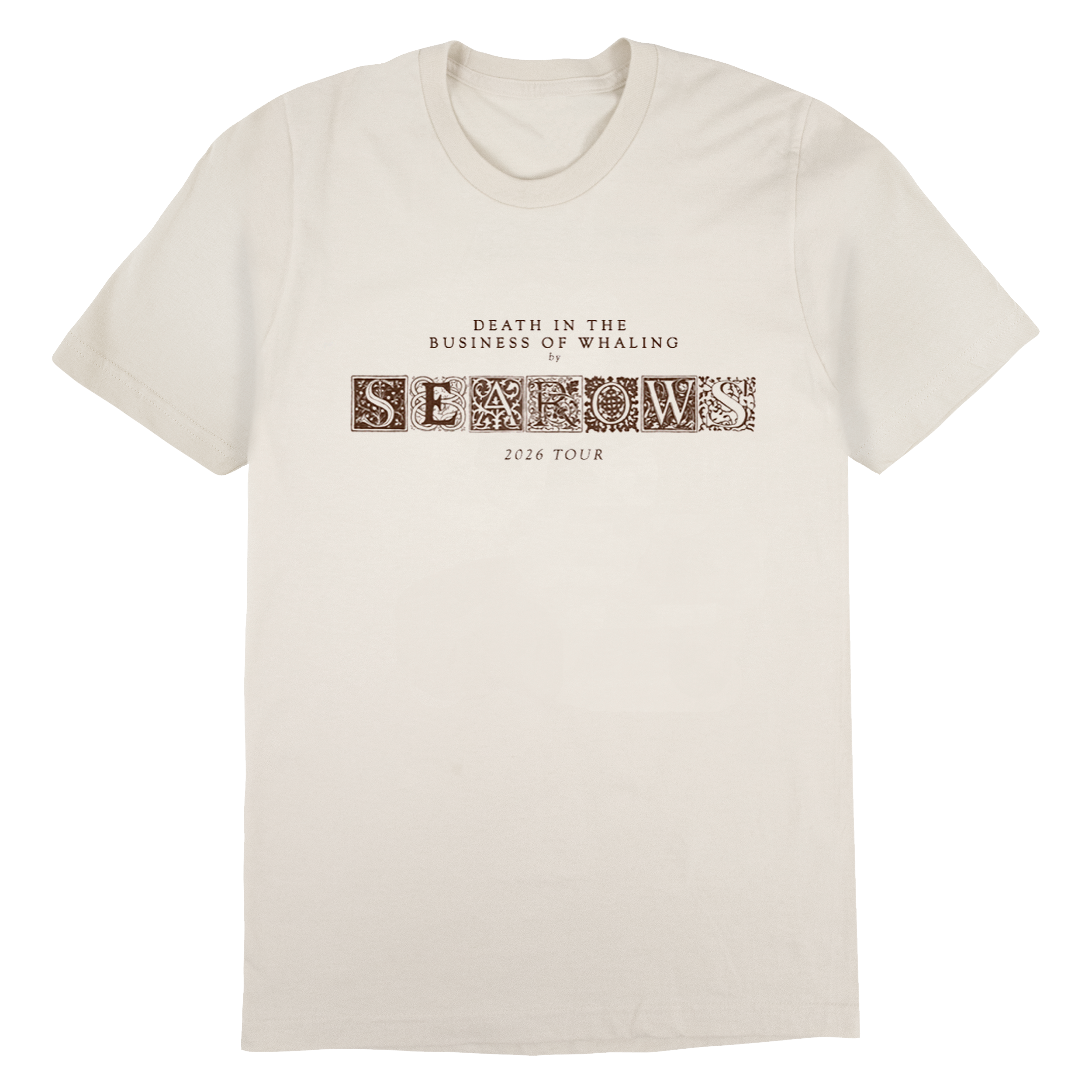 Searows Death in the Business of Whaling UK/EU 2026 Tour T-Shirt (Natural)