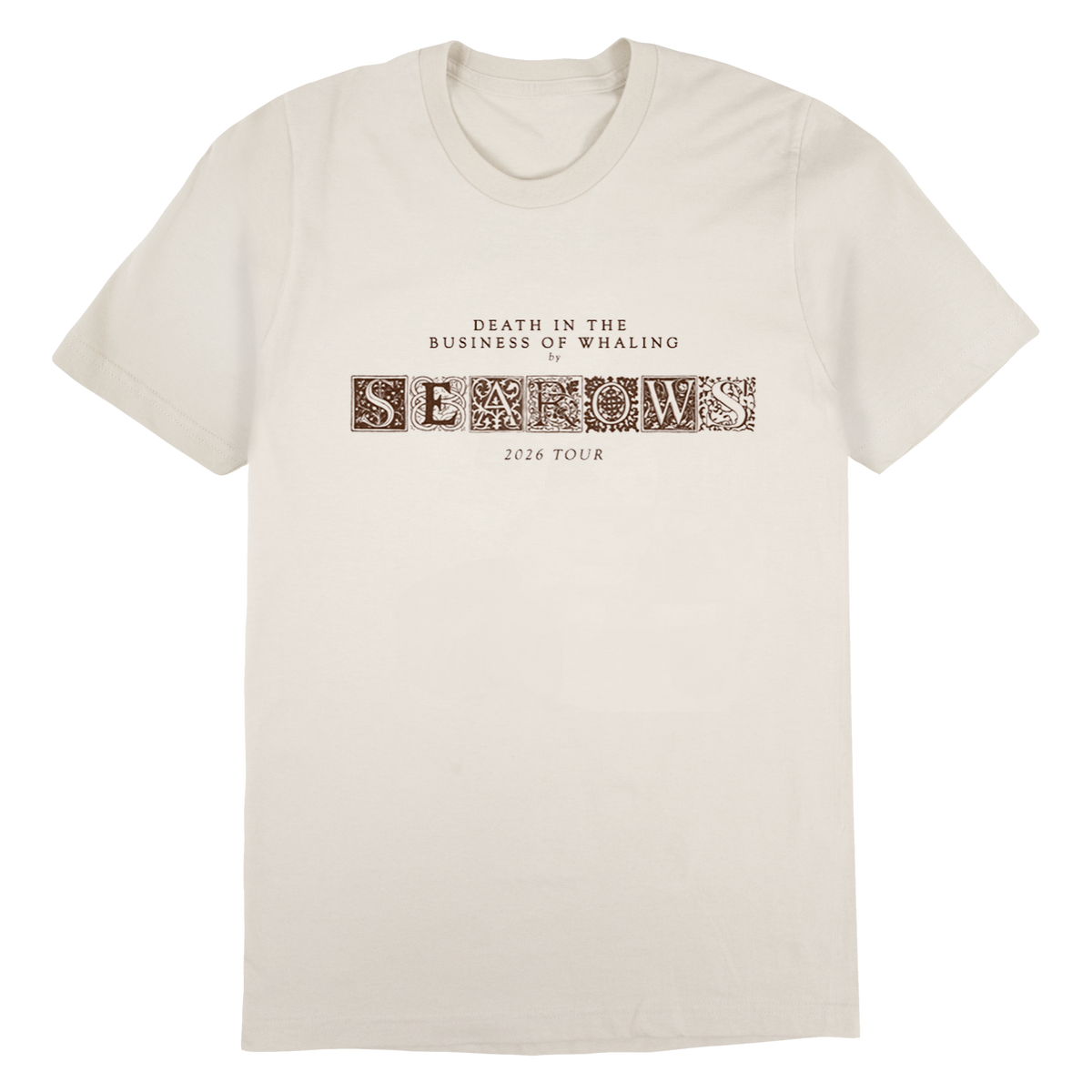 Searows Death in the Business of Whaling UK/EU 2026 Tour T-Shirt (Natural)